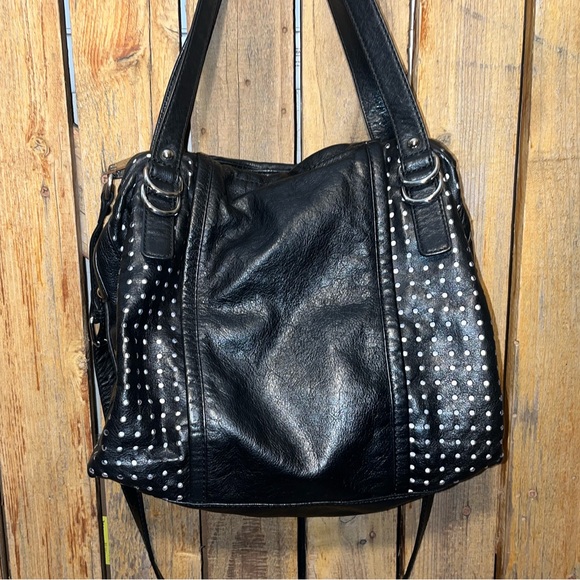 Juicy Couture Black Leather Satchel - Picture 5 of 9